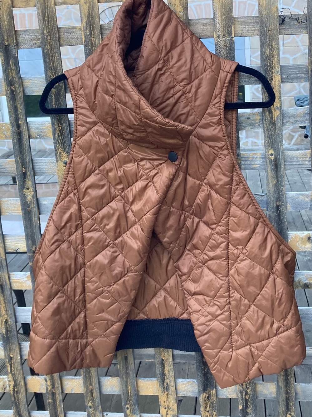 Alembika Bronze Quilted Sleeveless Vest